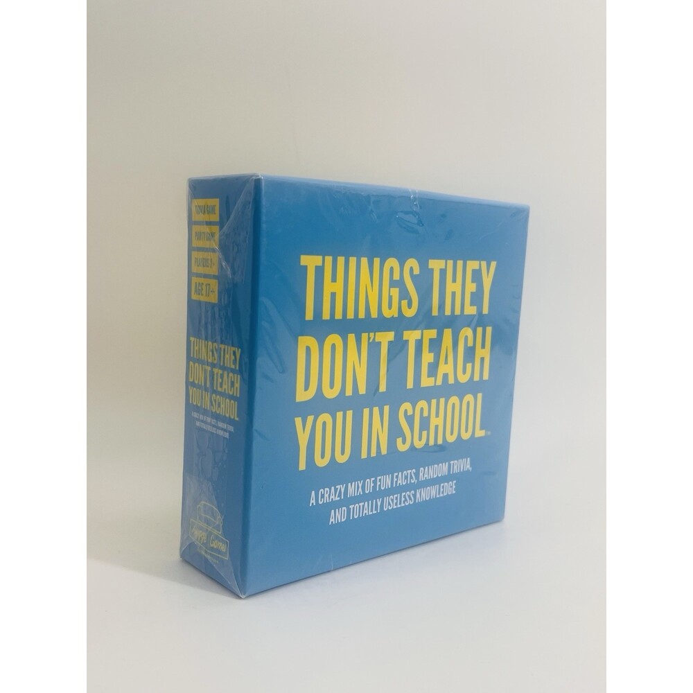 Things They Don't Teach You In School Card Game NEW / SEALED Party Social Convo